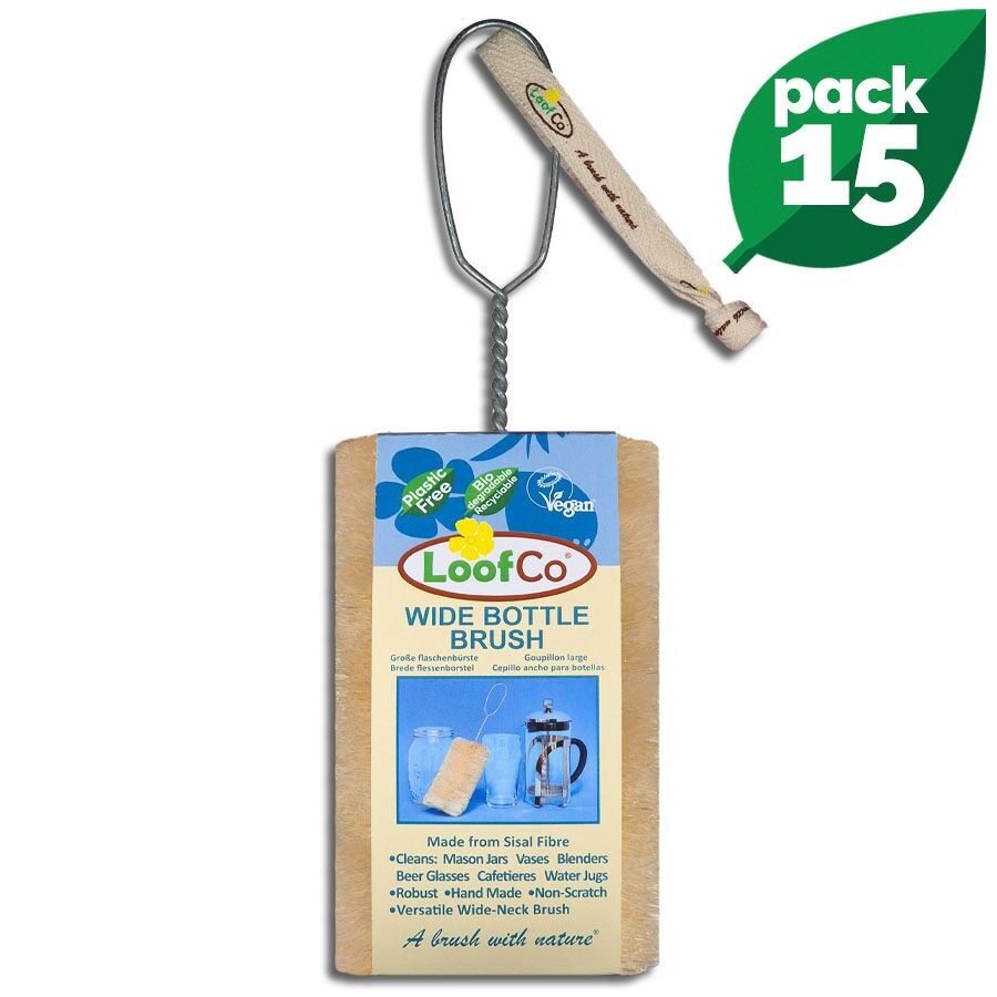Breite Flaschenbürste | Großpackung mit 15 Stück | 5 % Rabatt | Kaffeebereiter
