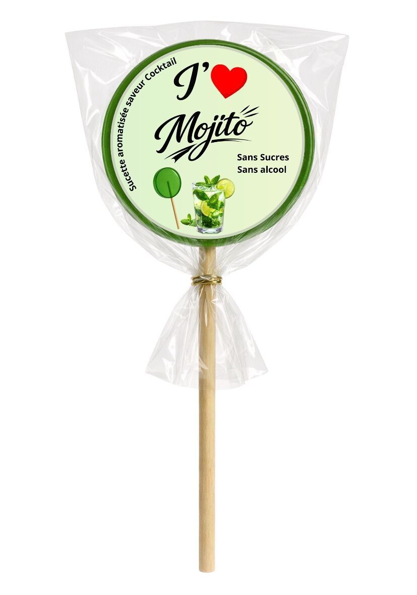 Lecca lecca al gusto di Mojito - Senza alcol e senza zucchero