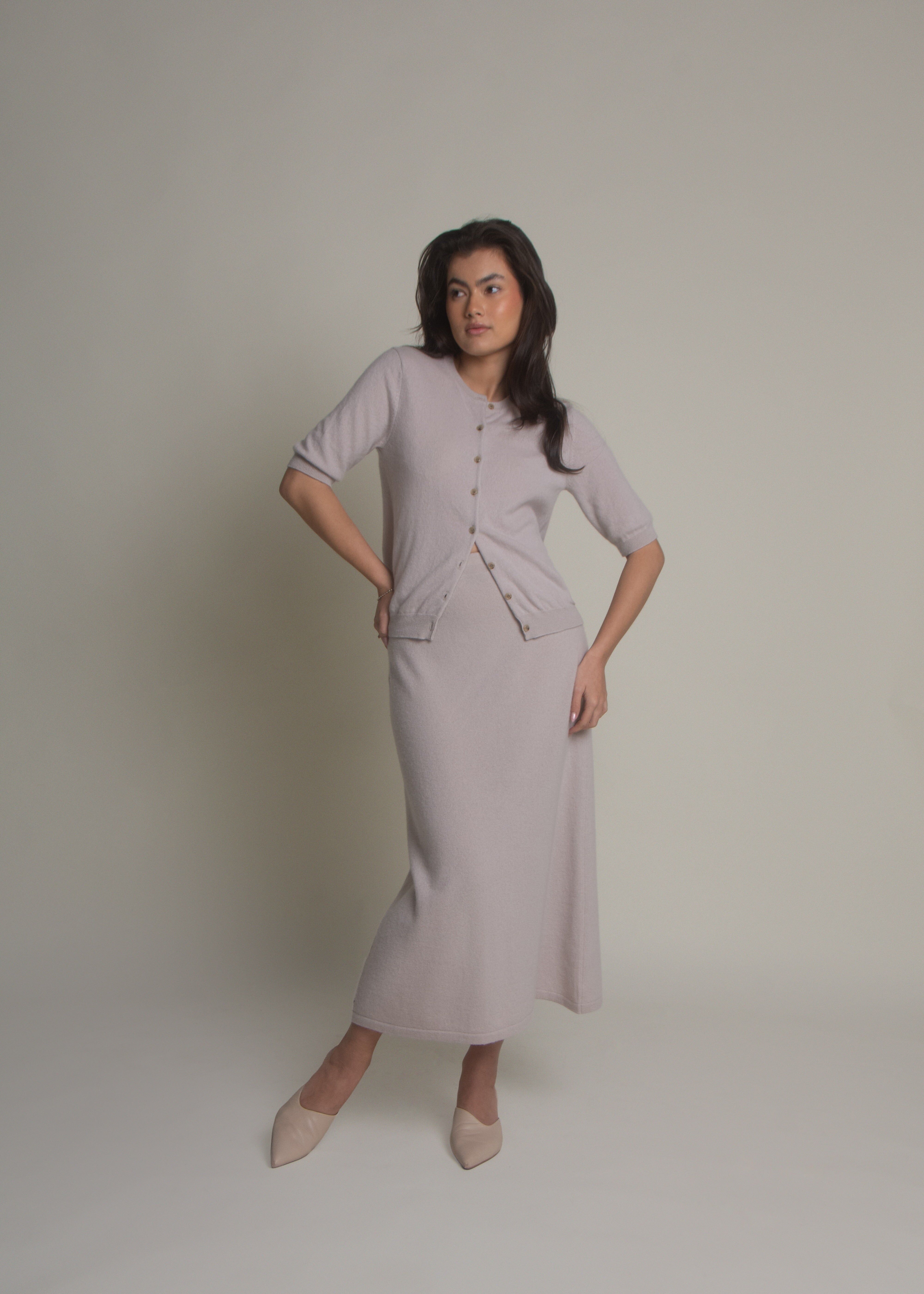 A-Linien-Kaschmirrock