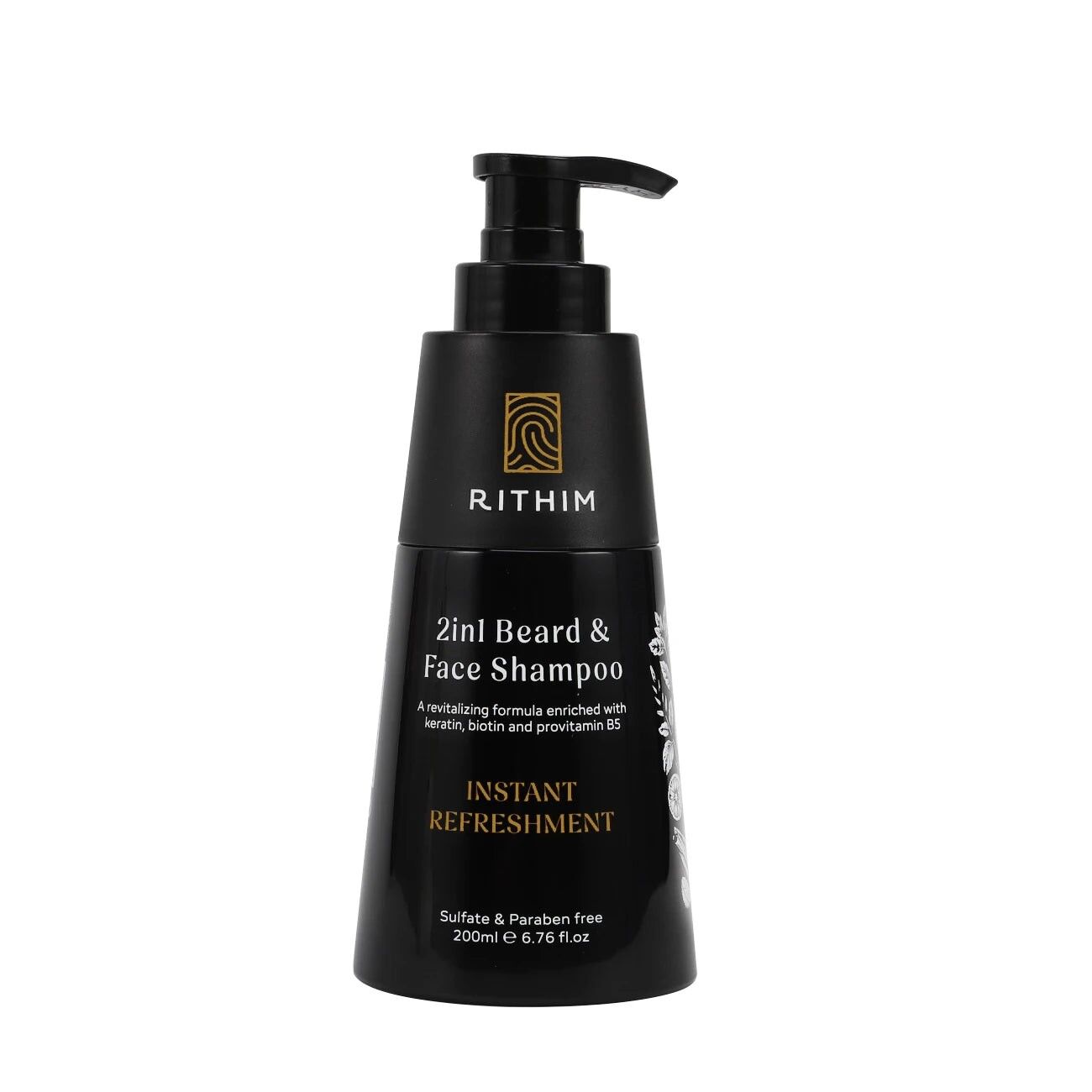 Rithim® Shampoo da barba 2in1 200ml con biotina, cheratina e provitamina B5