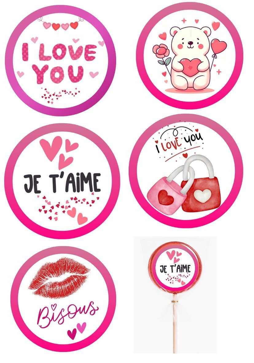 ❤️ Lecca lecca "Love" – San Valentino – LITCHI ROSA – SENZA ZUCCHERO