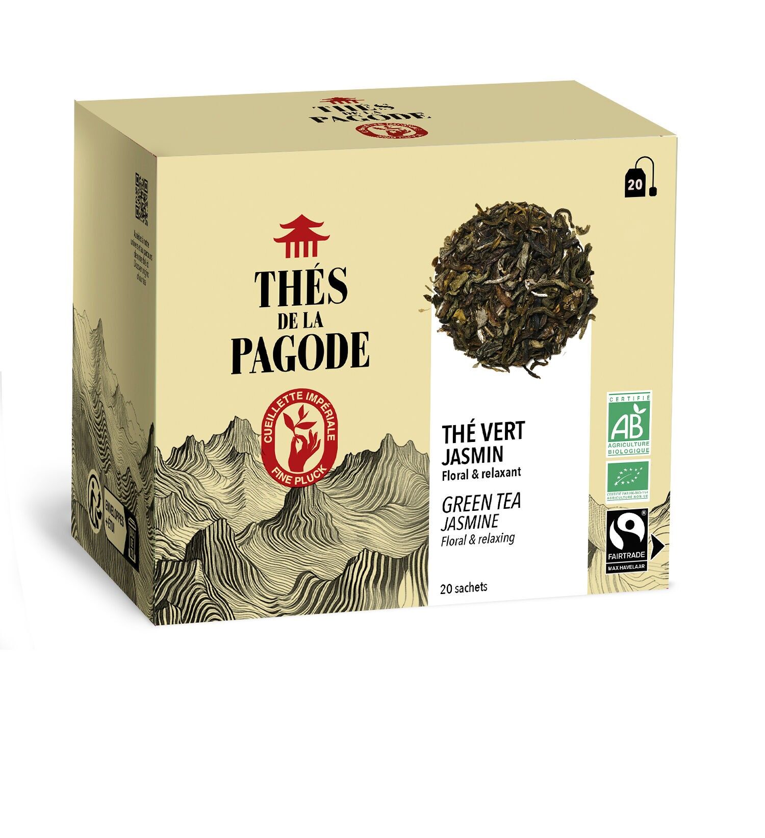 Tè verde al gelsomino biologico - 20 bustine di tè