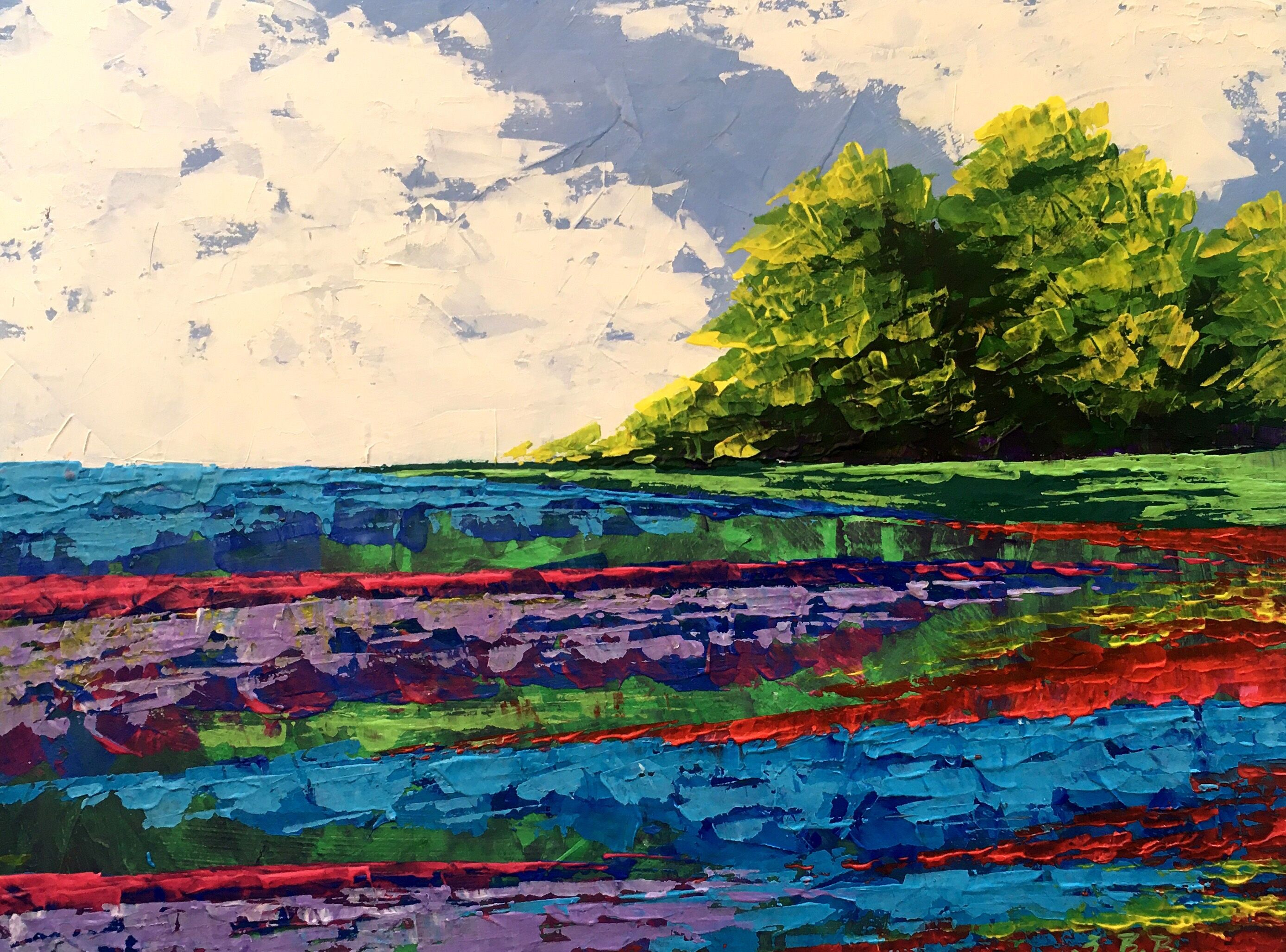 Dipinto ad olio Di sera Zadorozhnya Vita 15x20cm