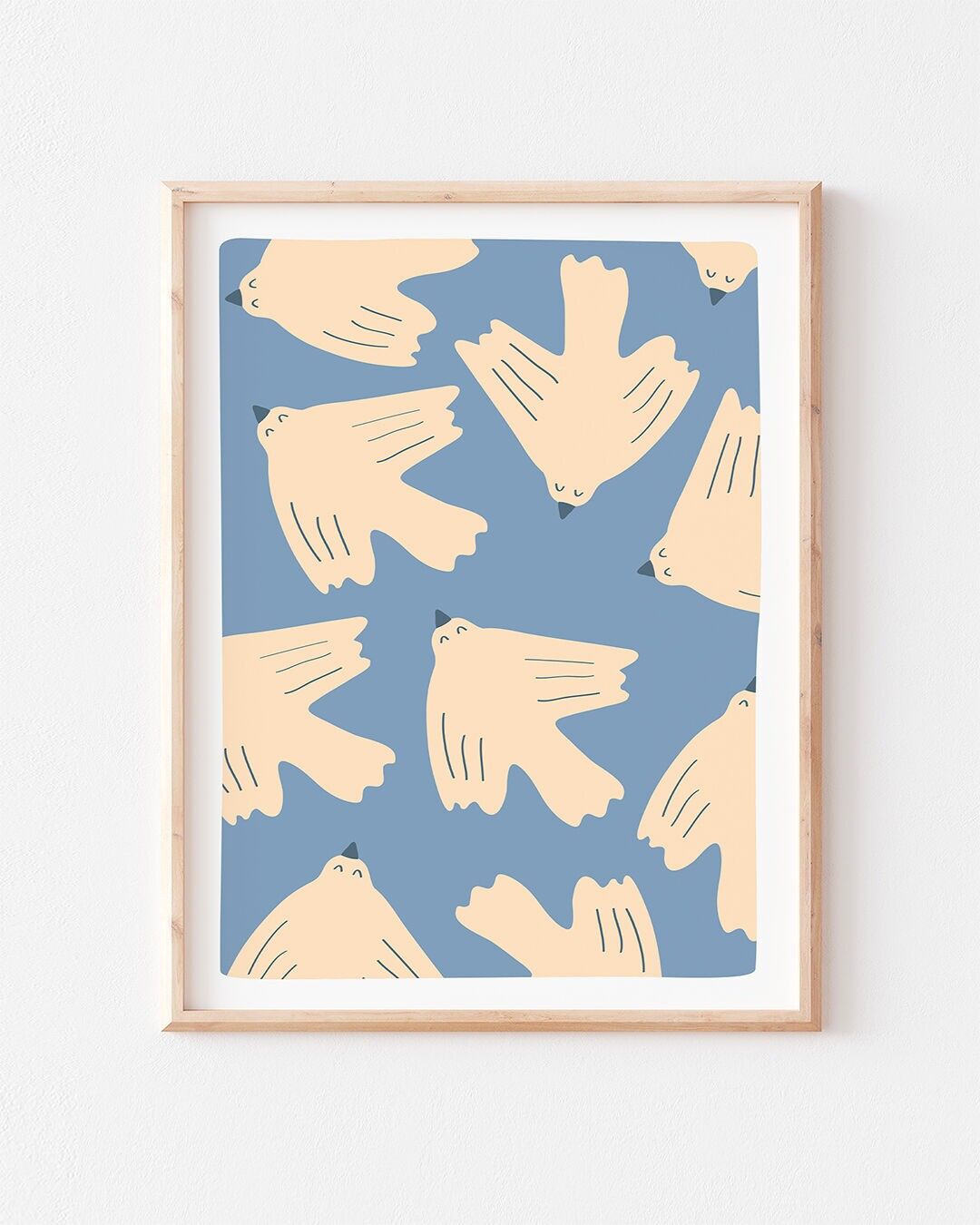 Poster - The Blue Birds (30 x 40 cm)