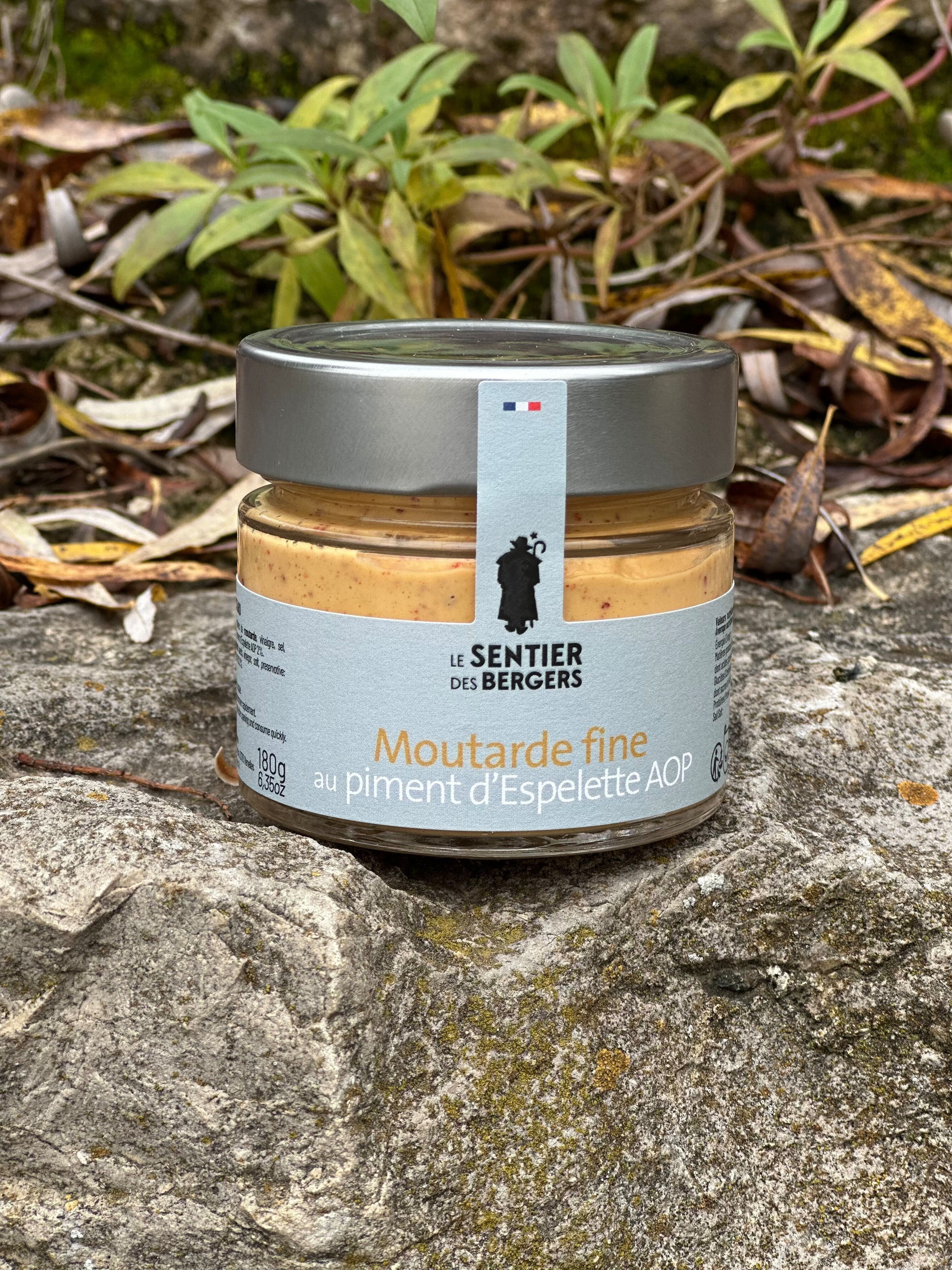 Fine mustard with Espelette pepper A.O.P - 180g