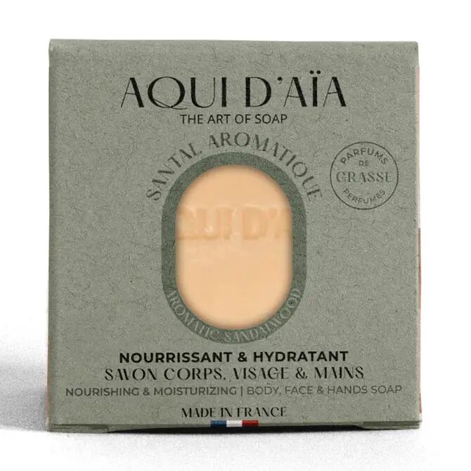 Round soap with aromatic sandalwood fragrance, 100g