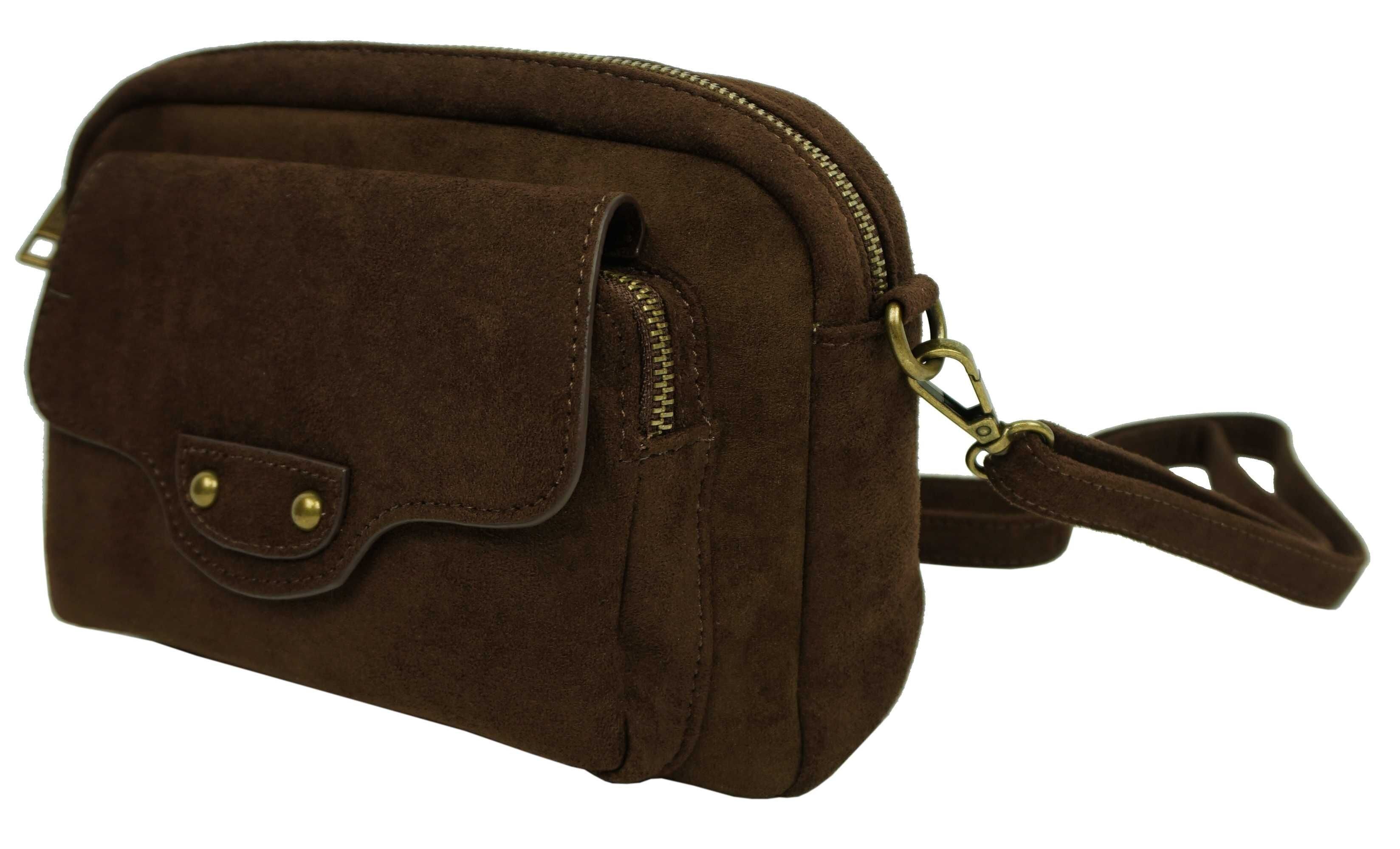 Sac bandoulière effet daim 36955