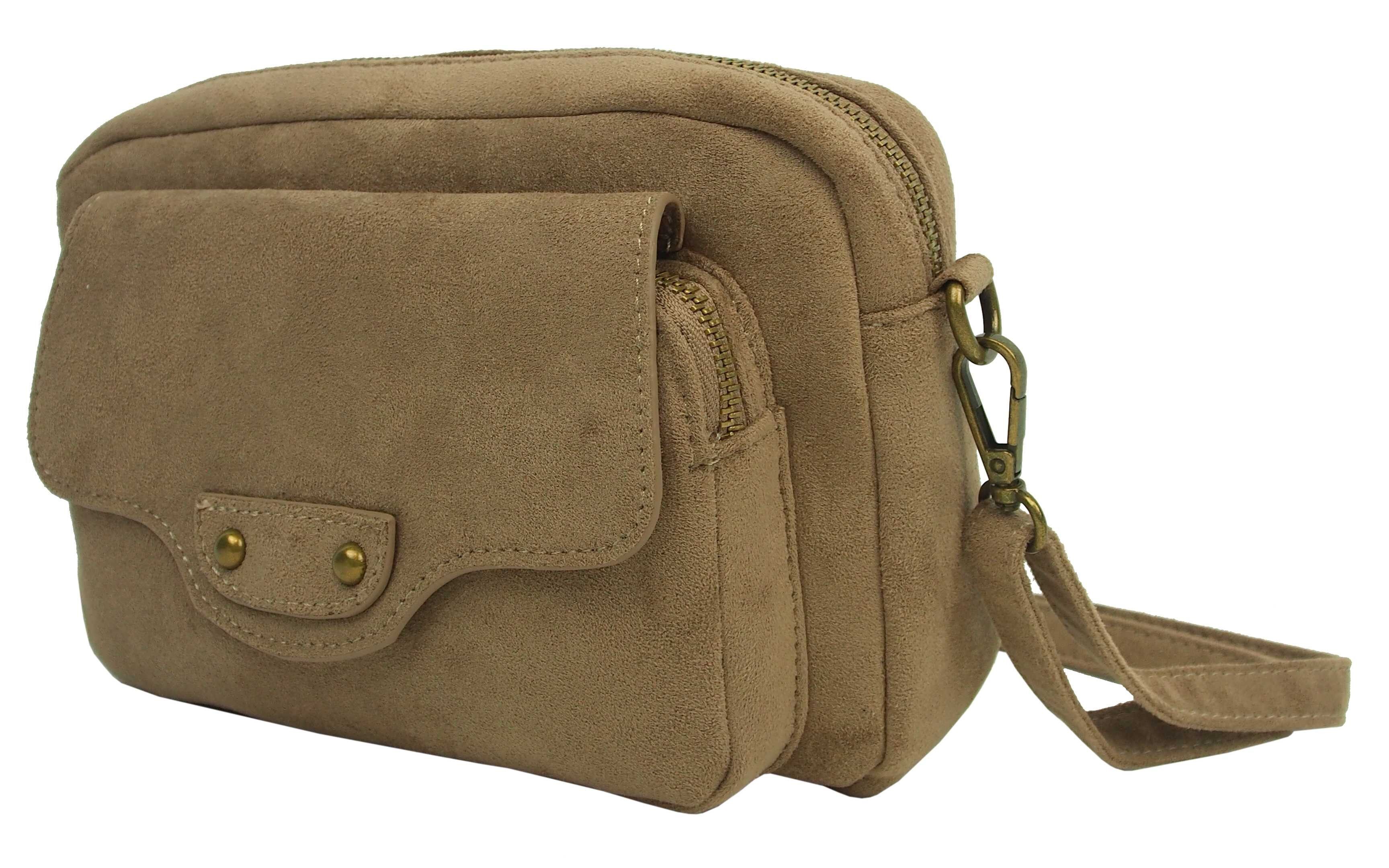 Sac bandoulière effet daim 36955
