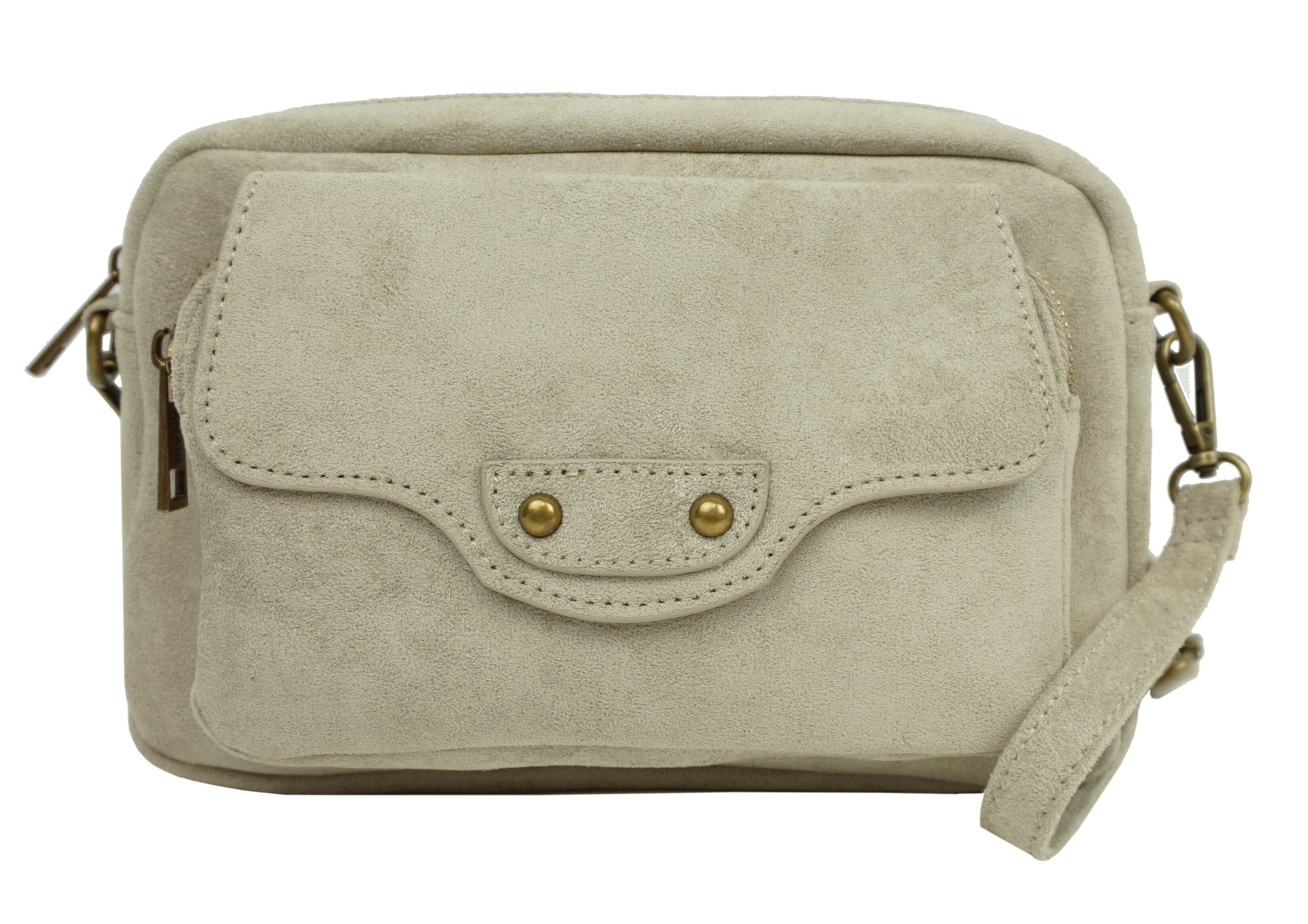 Schultertasche in Wildlederoptik 36955