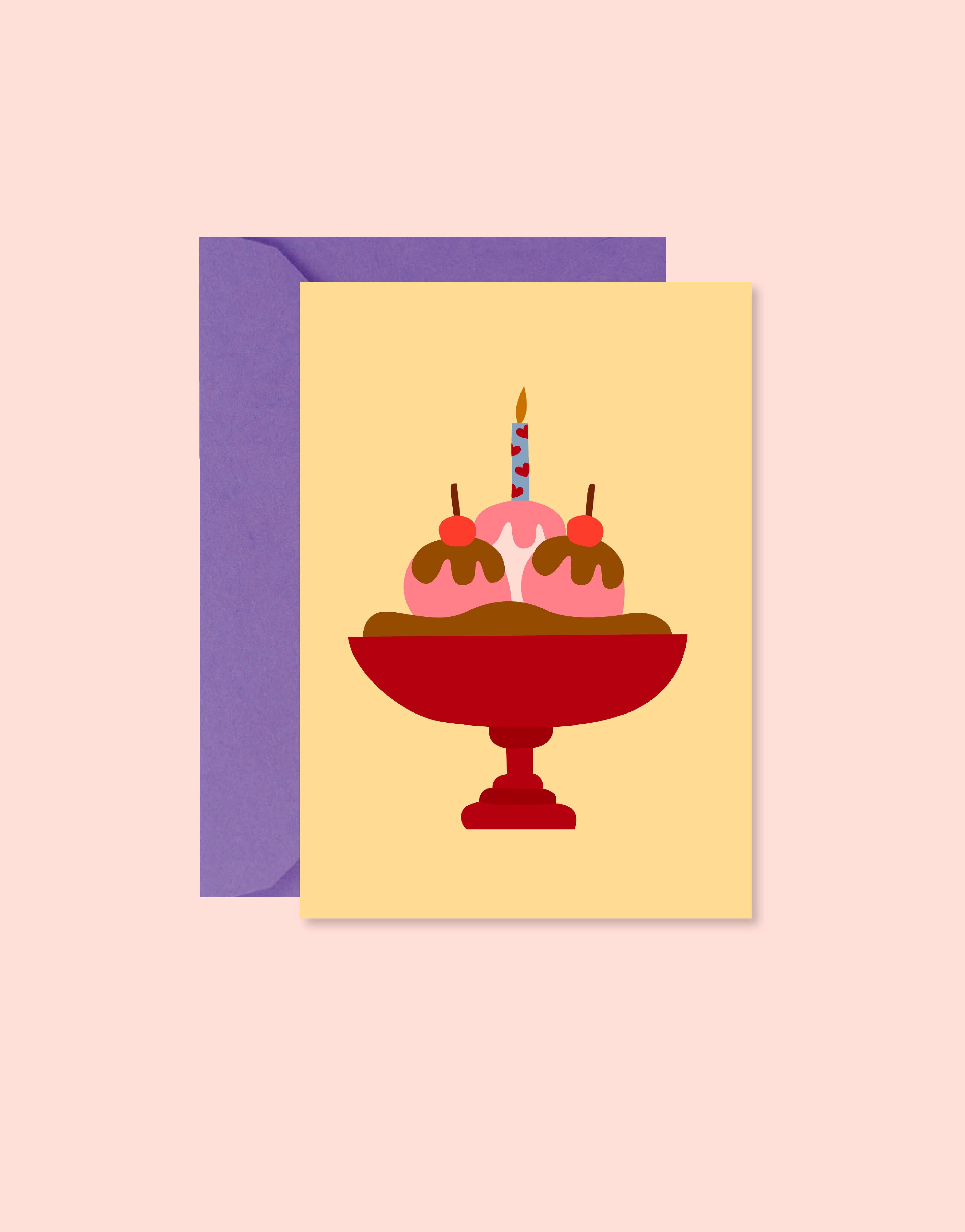 Card - Birthday cake (with envelope)