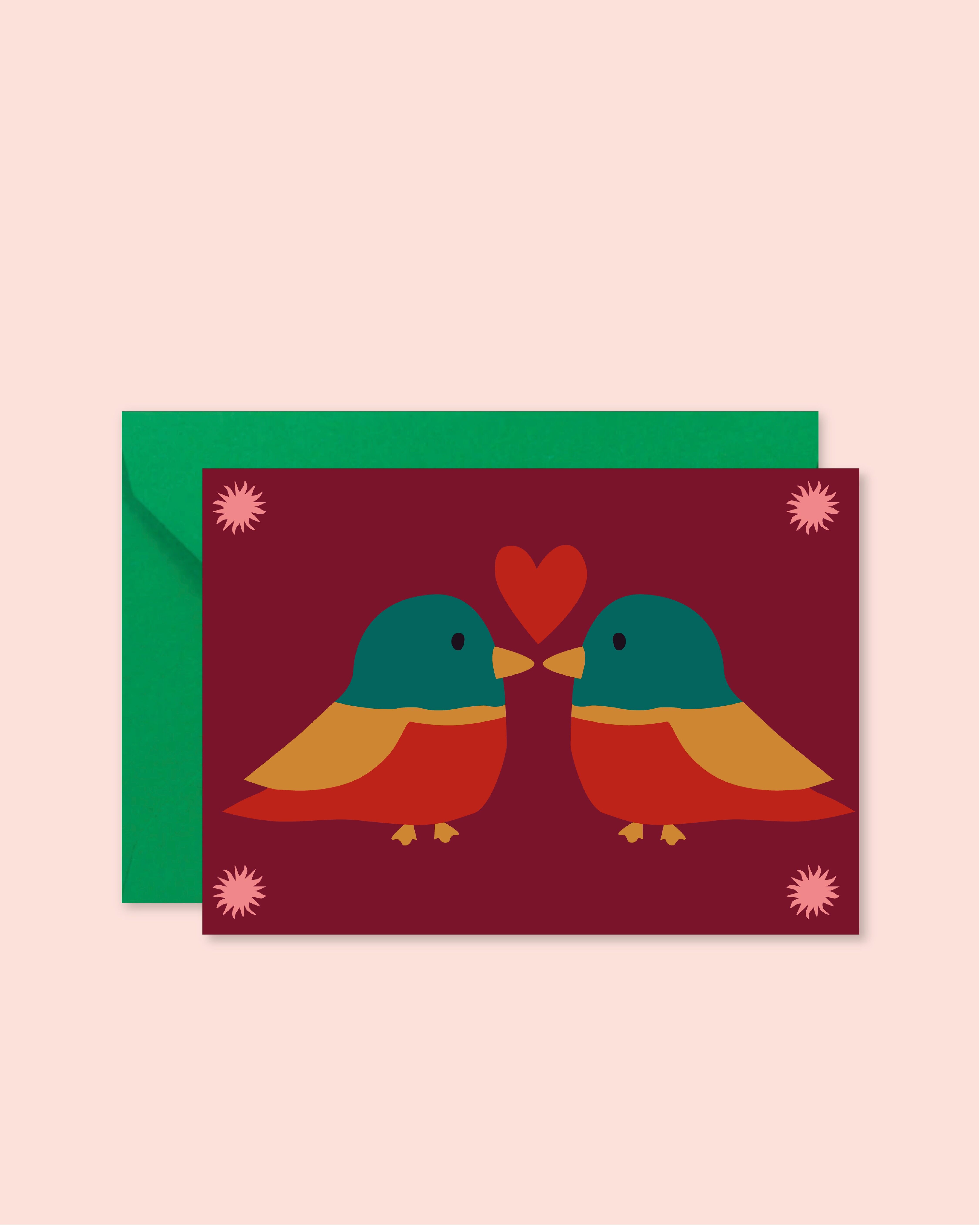 Karte – Die zwei Vögel (mit Umschlag)