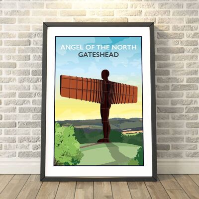 Angel of the North, Gateshead, Newcastle Print__A3