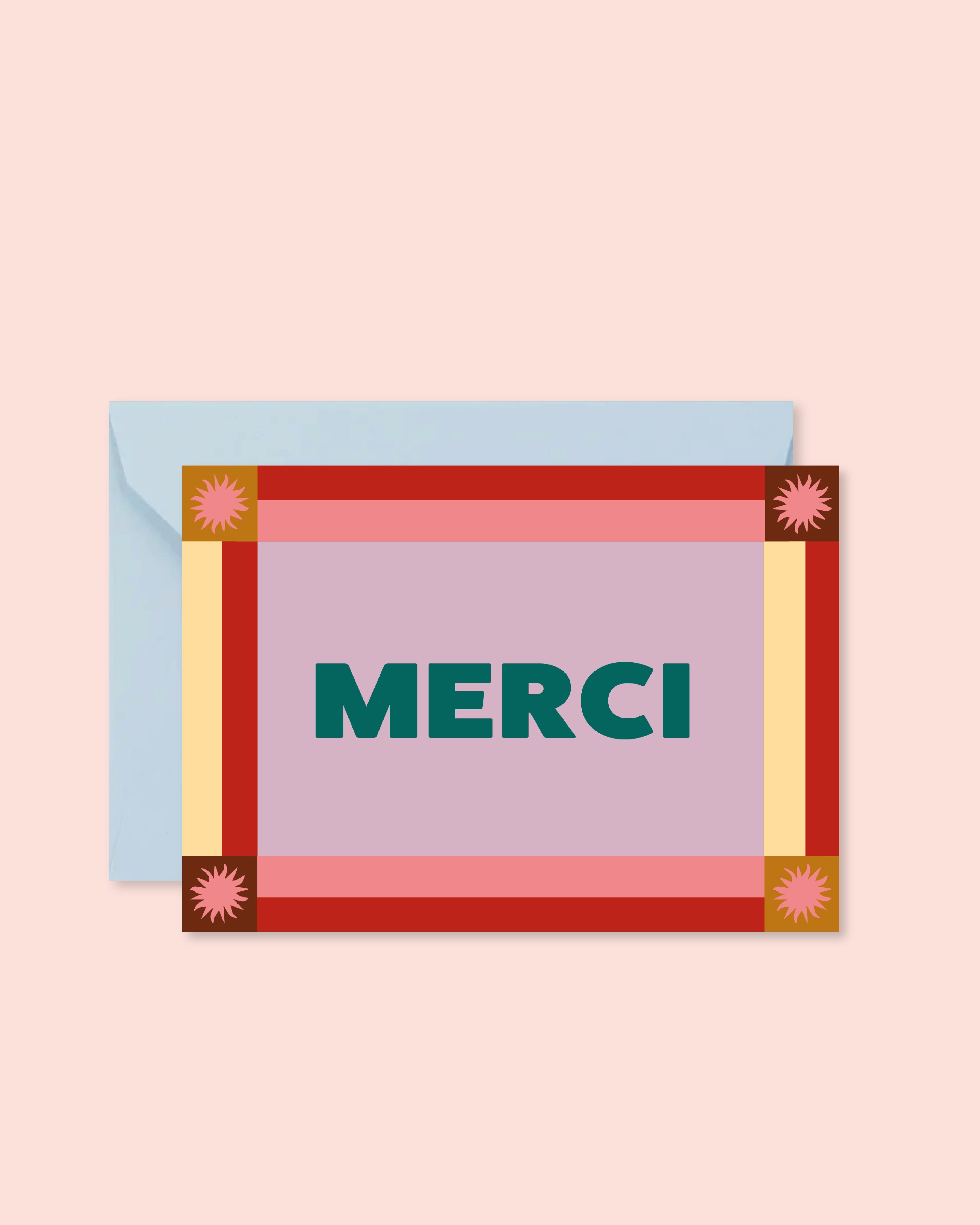 Dankeskarte – Danke Soleil (mit Umschlag)