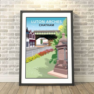 Luton Arches, Chatham, Kent Print__A3