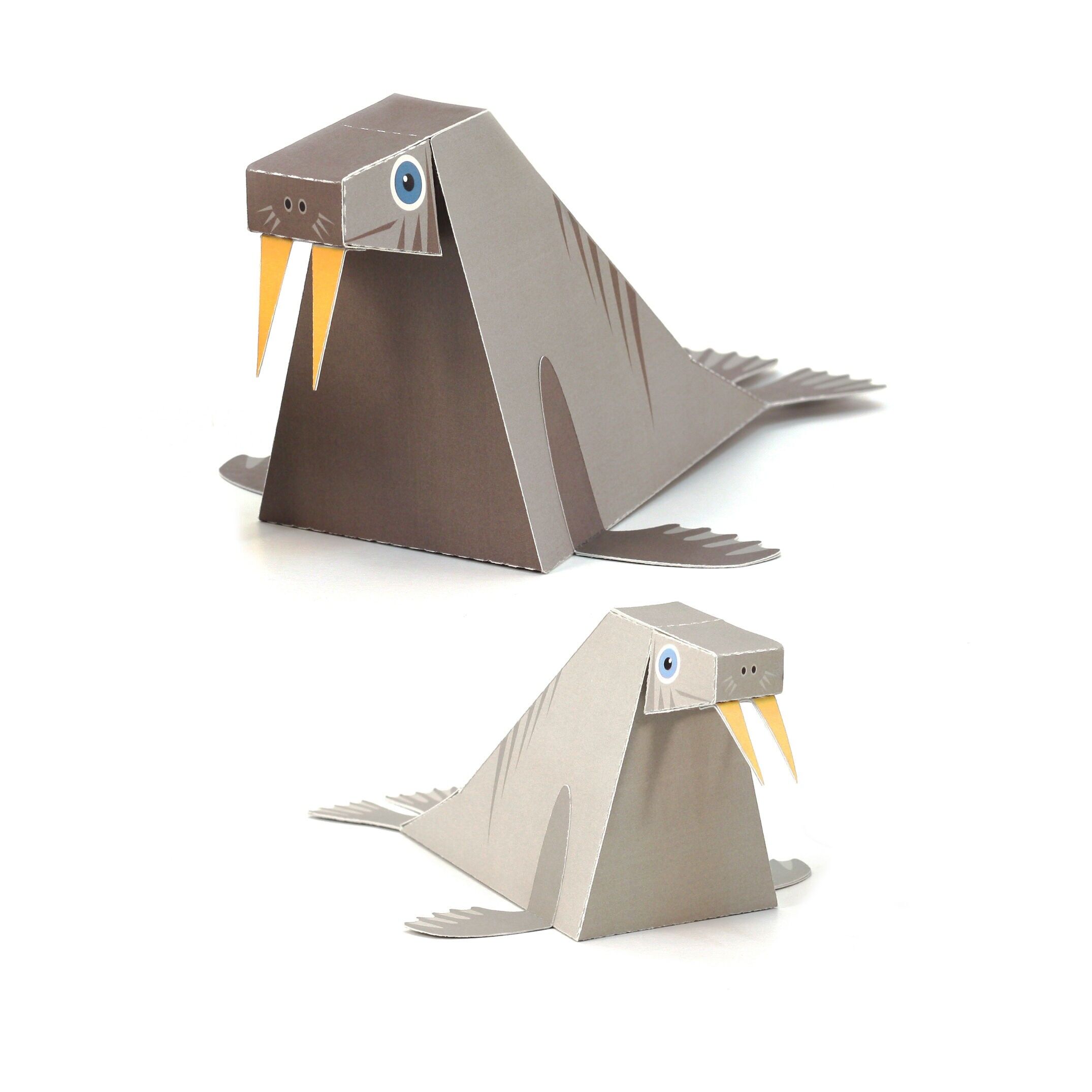 Maxi Walrus Paper Toys