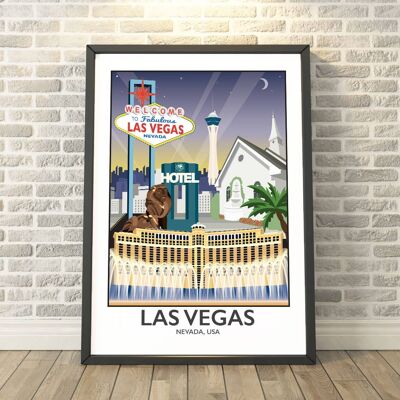 Las Vegas, Nevada, USA Print__A3