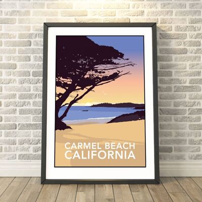 Carmel Beach, California Print__A3