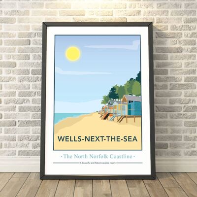 Wells Next the Sea, North Norfolk Print__A3