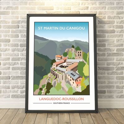 St Martin Du Canigou, France Print__A3