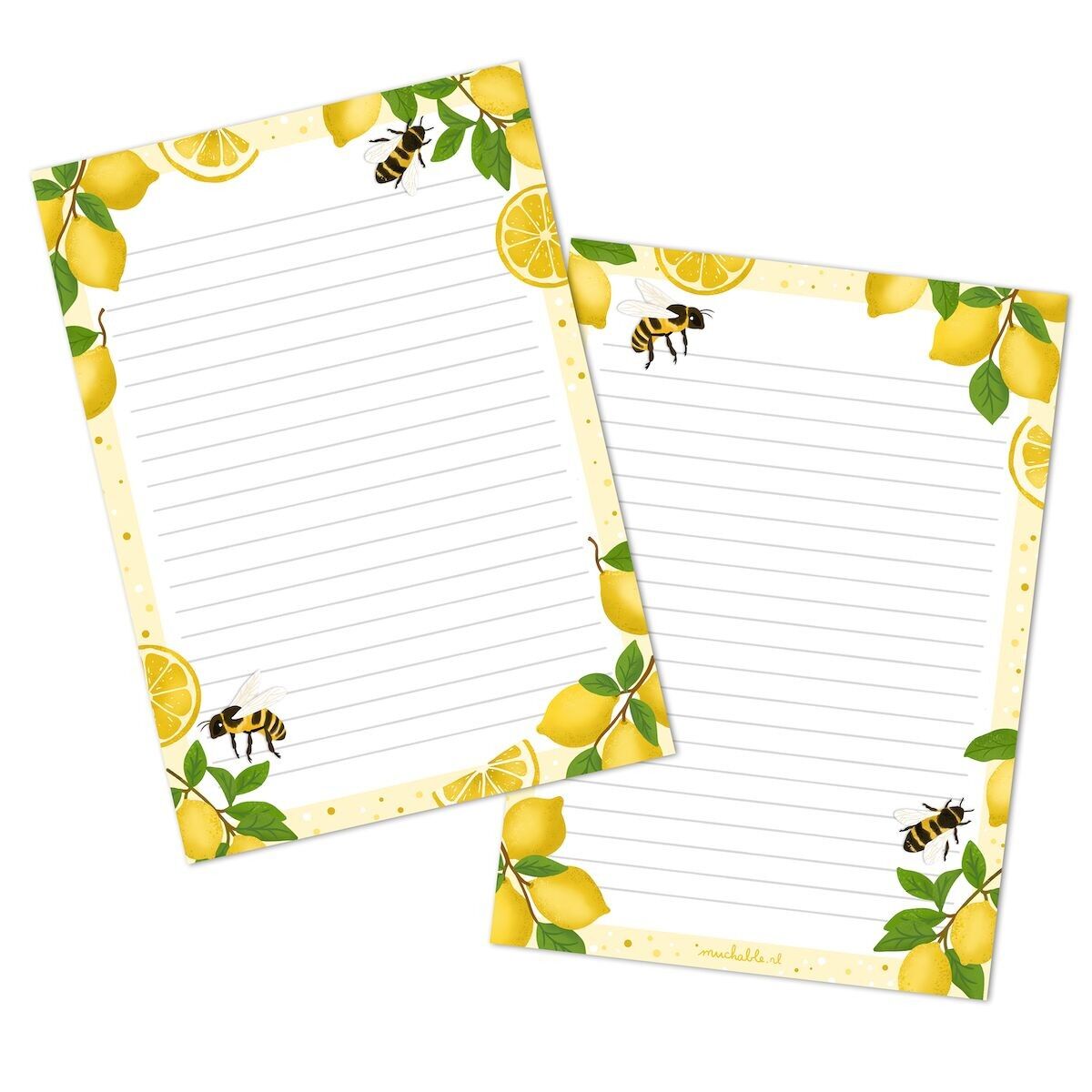 Blocco note - motivo a limoni