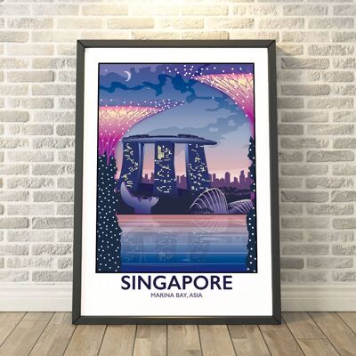 Singapore, Marina Bay Print__A3