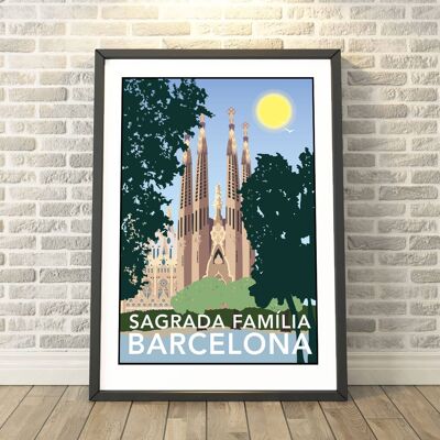 Sagrada Familia, Barcelona Print__A3