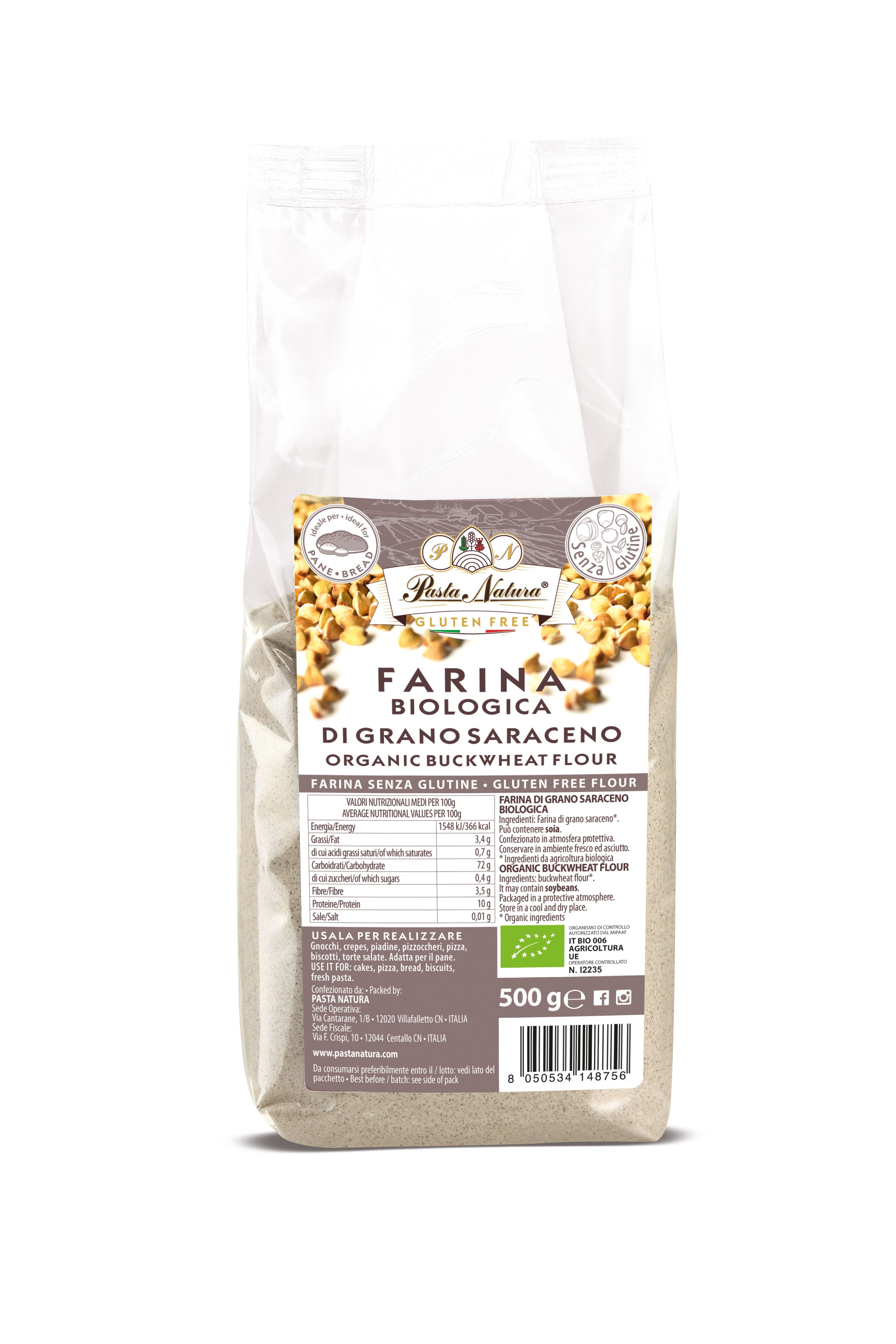 Farine de sarrasin biologique et sans gluten - 500 g