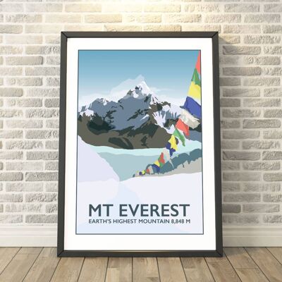 Mount Everest, Nepal Print__A3