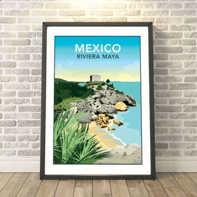 Mexico, Tulum, Riviera Maya Print__A3
