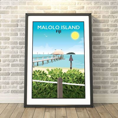 Malolo Island, Fiji Print__A3