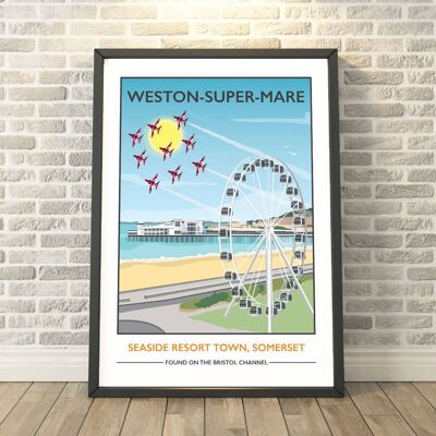 Weston Super Mare, Somerset Print__A3