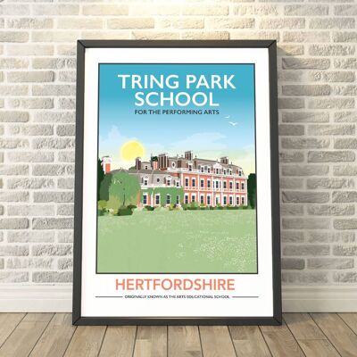 Tring School, Hertfordshire Print__A3