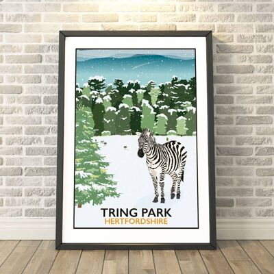 Tring Park, Hertfordshire Winter Print__A3