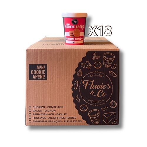 APERO Cookies Salés : Chorizo - Comté AOP X18