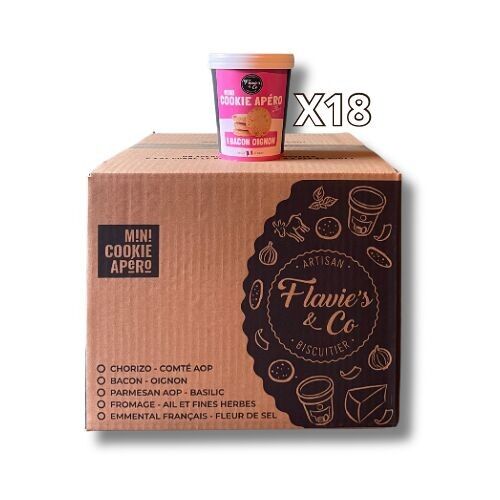 APERO Cookies Salés : Bacon - Oignons X18