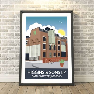 The Higgins, Bedford, Bedfordshire Print__A3
