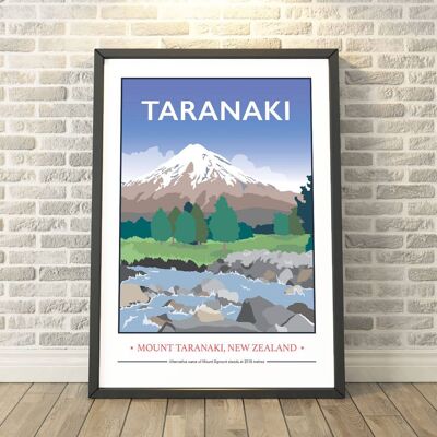 Taranaki Mountains, New zealand Print__A3