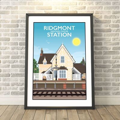 Ridgmont Station, Bedfordshire Print__A3