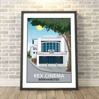 Rex Cinema, Berkhamsted, Hertfordshire Day Print__A3