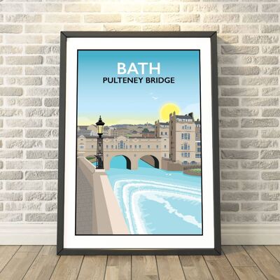 Pulteney Bridge, Bath, Somerset Print__A3