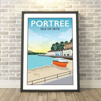 Portree, Isle of Skye, Scotland Print__A3