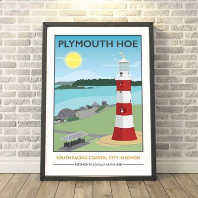 Plymouth Hoe, Devon Print__A3