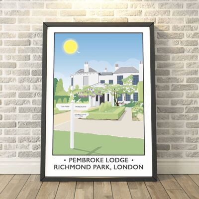 Pembroke Lodge, Richmond, London Print__A3