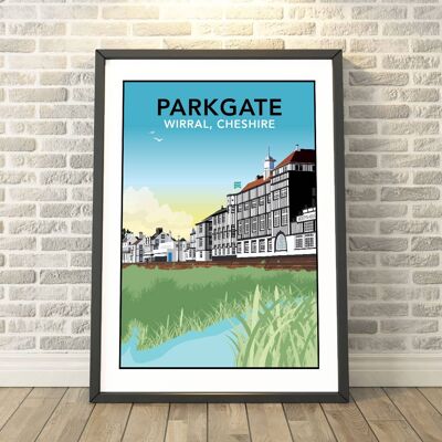 Parkgate, Wirral, Cheshire Print__A3