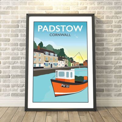 Padstow, Cornwall Print__A3