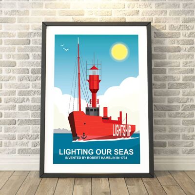 Light Ship Print__A3