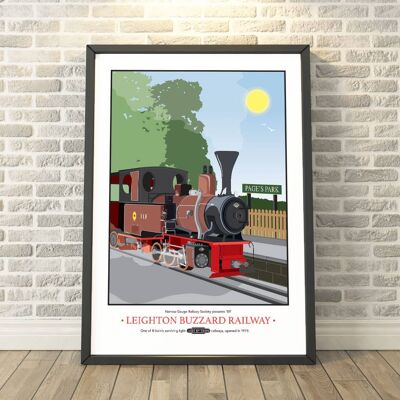 Leighton Buzzard Light Guage Railway, Bedfordshire Print__A3