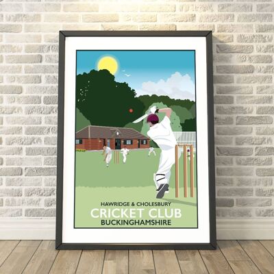 Hawridge & Cholesbury Cricket Club, Buckinghamshire Print__A3