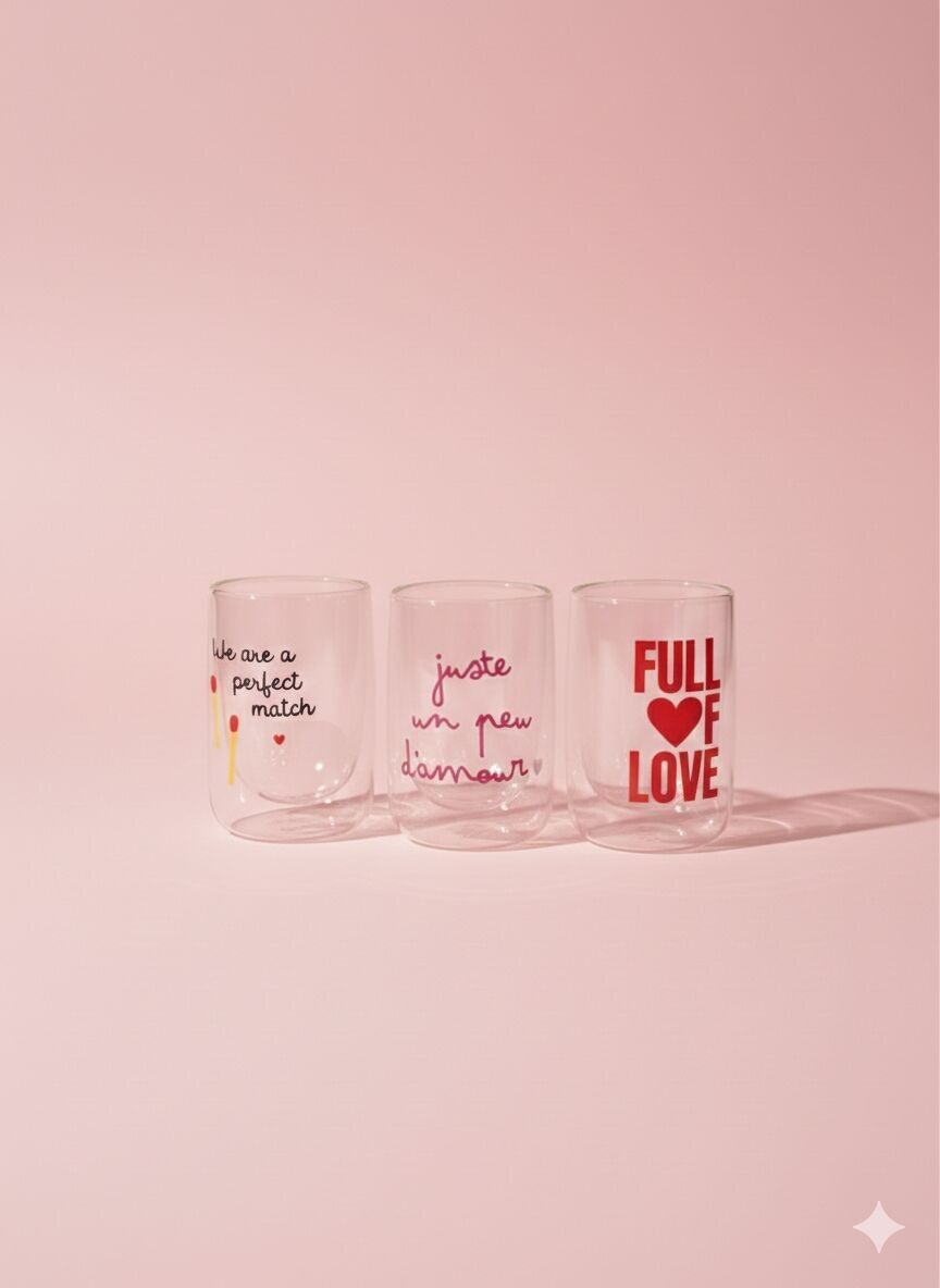 Double-walled glass - Valentine's Day Collection