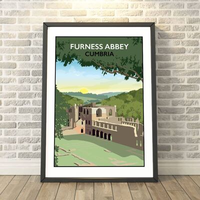 Furness Abbey, Cumbria Print__A3